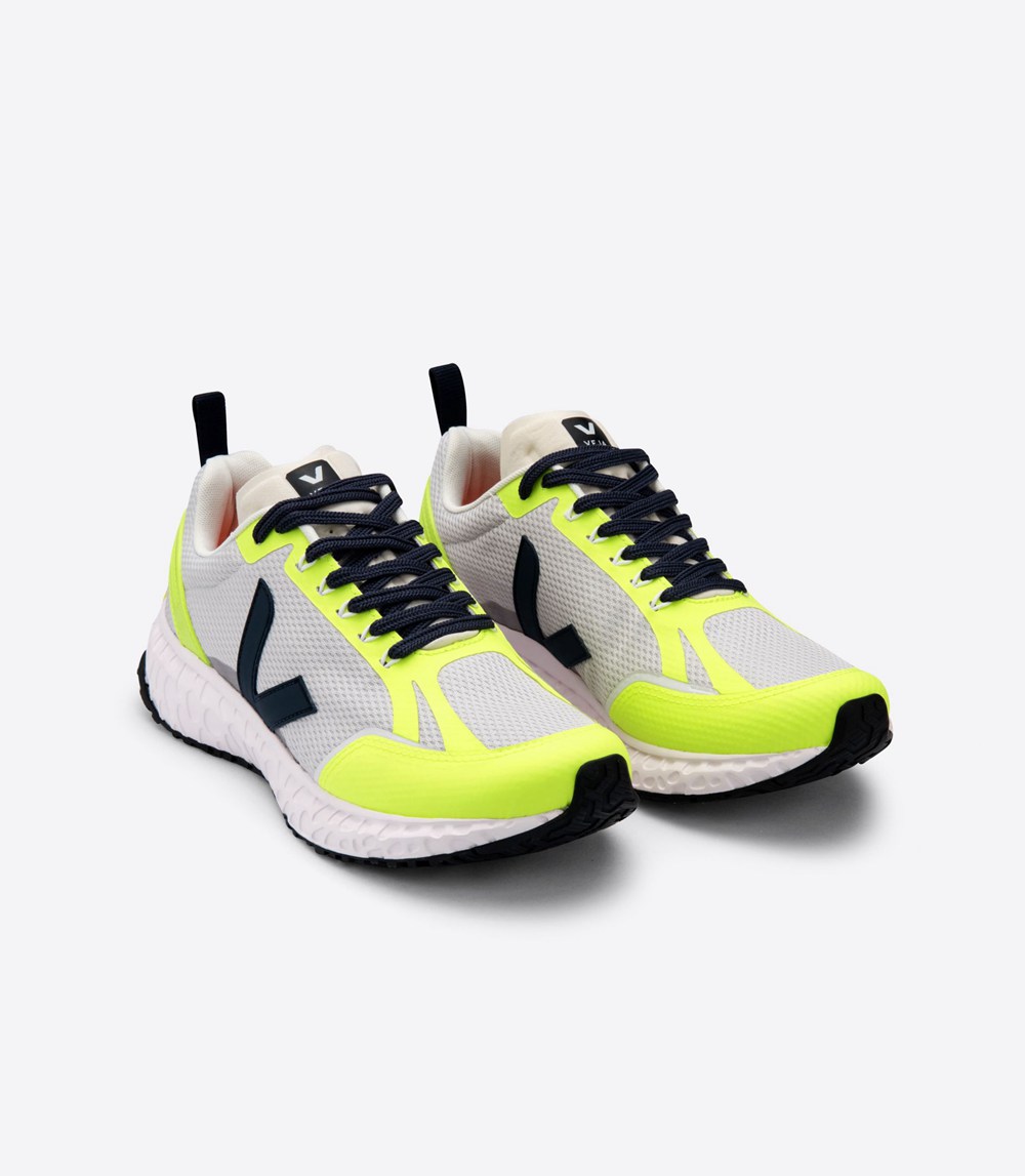 Veja Sneakers Mens - Condor Mesh - Grey/Green/Black - 9538FIOZY